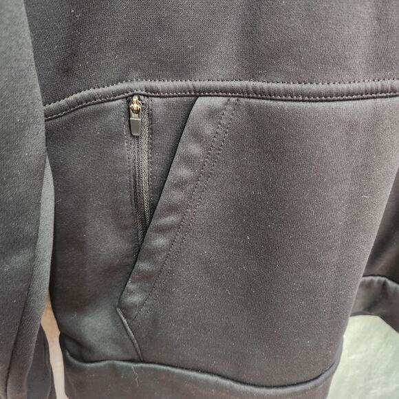 Nike Therma-FIT Hoodie Men’s Black Training Pullover Sweatshirt Zip Pocket Small - Picture 3 of 9